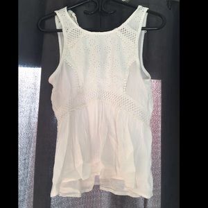 Hollister white tank top